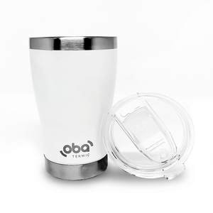 Copo Térmico Aço Inox Parede Dupla e Isolamento a Vácuo com Tampa 473 Ml Oba Térmic