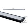 Perfil Linear de Embutir 1m em Alumínio P/fita Led C/trava Fix Id240 St3100 - 2