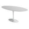 Mesa de Jantar Saarinen Oval Tampo de Pedra, Mármore e Granito 1,98x1,22m Tatu Bola Móveis Nano Glas - 10
