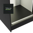 Ver mais imagens de Guarda-Roupa Solteiro Madesa Tokio 2 Portas de Correr com Espelho 2 Gavetas Preto Cor:Preto