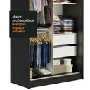 Ver imagem 6 de Guarda-Roupa Solteiro Madesa Tokio 2 Portas de Correr com Espelho 2 Gavetas Preto Cor:Preto