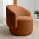 Ver imagem 1 de Poltrona Decorativa Orgânica Espanha Sala e Recepção Bouclê:terracota