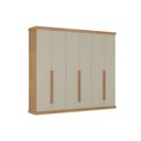 Ver imagem 1 de Guarda Roupa Casal 6 Portas 6GAVS Capri Cedro/Salvia Carraro