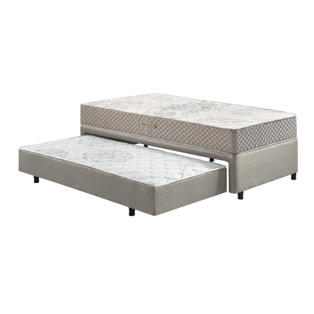 Bicama Box Solteiro Ecoflex 88x188x56cm com Cama Auxiliar + Colchão Poliester Espuma - 4