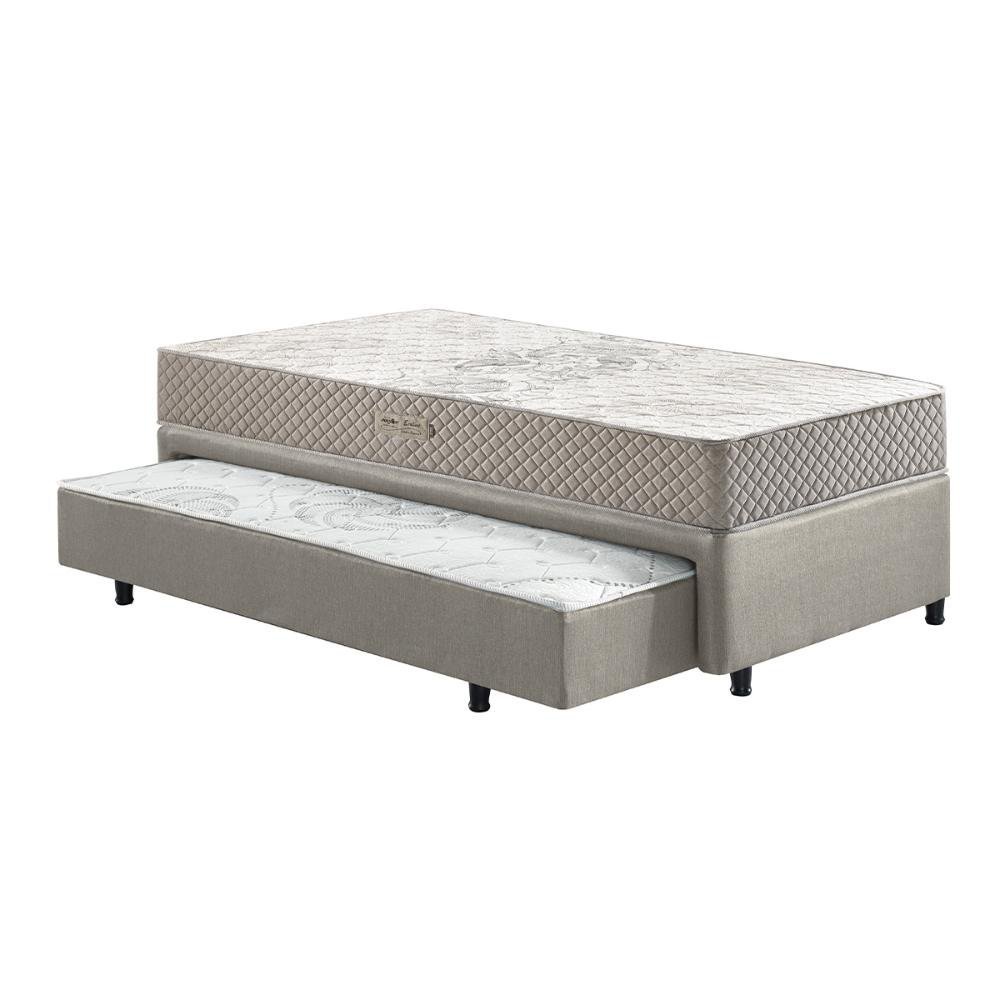 Bicama Box Solteiro Ecoflex 88x188x56cm com Cama Auxiliar + Colchão Poliester Espuma - 3