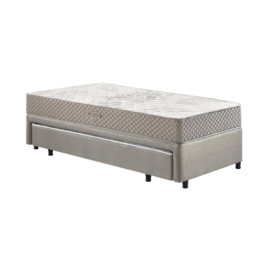 Bicama Box Solteiro Ecoflex 88x188x56cm com Cama Auxiliar + Colchão Poliester Espuma - 5