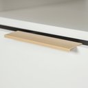 Ver imagem 7 de Mesa de Cabeceira Square 1 Gaveta 1 Nicho 100% MDF Pés de Metal 43 cm X 40 cm Off White Suave