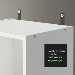 Estante Livreiro Madesa 6906 com 6 Nichos Branco Cor:Branco - 8