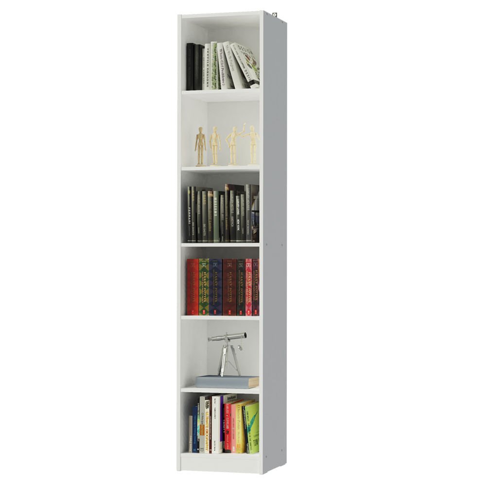 Estante Livreiro Madesa 6906 com 6 Nichos Branco Cor:Branco - 3