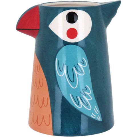 Cachepô Cerâmica 22x19x19cm Azul Vaso Decorativo Enfeite Casa Planta
