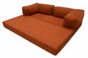 Ver imagem 5 de Sofá Cama 1,80 M Tecido Boucle Terra Cota Flex Inbox