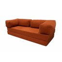 Ver imagem 6 de Sofá Cama 1,80 M Tecido Boucle Terra Cota Flex Inbox