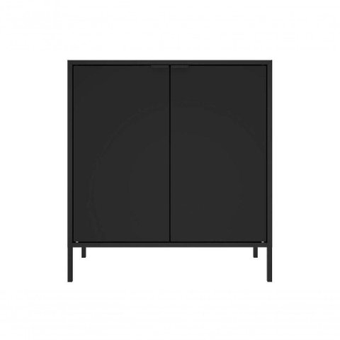 Balcão Alto Multiúso Itatiaia Smart - 2 Portas - Preto Matte