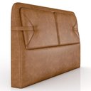 Ver imagem 6 de Cabeceira Cama King 195cm Nalu Sintético Caramelo Z37 - Mpozenato