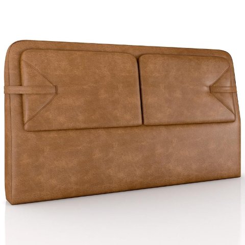 Cabeceira Cama King 195cm Nalu Sintético Caramelo Z37 - Mpozenato
