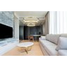 Lustre Pendente Moderno Dourado com 3 Anéis em Led 3000k - Pa - 3