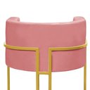 Ver imagem 4 de Kit 2 Poltronas Decorativa Nayara Base Ferro Dourado Twdecora Suede