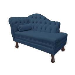 Recamier Sofá Direito Larissa 120cm Sala Corano Azul Marinho - Incasa Decor - 4