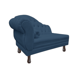 Recamier Sofá Direito Larissa 120cm Sala Corano Azul Marinho - Incasa Decor - 3