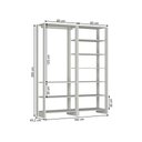 Ver imagem 4 de Estante Closet Yes 160cm com 9 Prateleiras - Branco