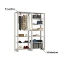 Ver imagem 3 de Estante Closet Yes 160cm com 9 Prateleiras - Branco