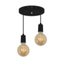 Ver imagem 1 de Pendente Redondo Duplo Tubo Gourmet Preto