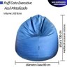 Puff Gota Executive Luxo Fino Acabamento Metalizado Home Office (sem Enchimento) Uso Sala Quarto - 2