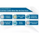 Ver imagem 5 de Conjunto Box Baú King: Colchão Espuma Castor Molas Ensacadas Silver Star Air + Base Crc Suede