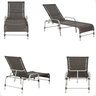 Kit 2 Espreguiçadeiras Mesa em Alumínio Piscina Jardim e Área Catar - 4
