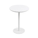Ver imagem 4 de Mesa Lateral Redonda MDF Aço 30cm Branco Acetinado Kolla Mobília