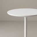Ver imagem 6 de Mesa Lateral Redonda MDF Aço 30cm Branco Acetinado Kolla Mobília