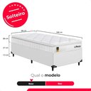 Ver imagem 3 de Cama Box Base Solteiro + Colchão Life D33 Pillow Top 61x88x188cm - Branco - e-Shop Casa