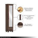Ver imagem 3 de Sapateira com Espelho Madeira Maciça Naipe Café - G74 - Gran Belo