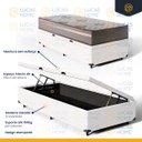 Ver imagem 4 de Cama Box Baú Solteiro com Colchão de Espuma D33 Millenium One Face Branco