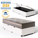 Ver imagem 2 de Cama Box Baú Solteiro com Colchão de Espuma D33 Millenium One Face Branco