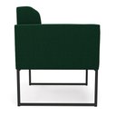 Ver imagem 5 de Sofá Namoradeira e Poltrona Industrial Preto Elisa Bouclê D03 - D?rossi Cor Verde