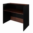 Ver imagem 5 de Balcão Atendimento Recepção Consultório 120 Cm X 110 Cm F5 Cor:louro Preto com Preto