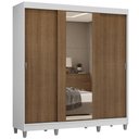 Ver imagem 3 de Guarda-Roupa Casal com Pés 3 Portas de Correr com Espelho Reno Madesa