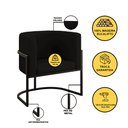 Ver imagem 7 de Kit 2 Poltronas + Sofá 2 Lugares Base de Metal Black Veludo Cor:preto