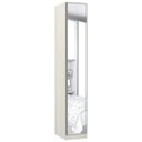 Ver imagem 1 de Guarda-Roupa Modulado 1 Porta Emoldurada com Espelho 5 Prateleiras 40cm Prime Plus Luciane Móveis