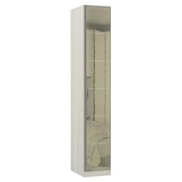 Guarda-Roupa Modulado 1 Porta Emoldurada com Espelho Reflecta 5 Prateleiras 40cm Prime Plus Luciane - 1 Guarda-Roupa Modulado 1 Porta Emoldurada com Espelho Reflecta 5 Prateleiras 40cm Prime Plus Luciane - 1