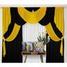 Cortina Varão Duplo Malha 3,00M X 2,60M Preto Amarelo - 4