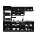 Ver imagem 3 de Armário de Cozinha Modulada Completa Fidelitá Nara 100% MDF 5 Peças 270cm 14 Portas 2 Gavetas sem