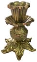 Ver imagem 1 de Castiçal 1 Vela 9 Cm Bronze Trabalhado Jantar Altar Igrejas