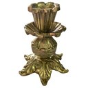 Ver imagem 1 de Castiçal 1 Vela 9 Cm Bronze Trabalhado Jantar Altar Igrejas