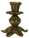 Ver imagem 3 de Castiçal 1 Vela 9 Cm Bronze Trabalhado Jantar Altar Igrejas