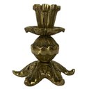 Ver imagem 3 de Castiçal 1 Vela 9 Cm Bronze Trabalhado Jantar Altar Igrejas