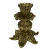 Castiçal 1 Vela 9 Cm Bronze Trabalhado Jantar Altar Igrejas - 2