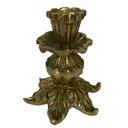 Ver imagem 2 de Castiçal 1 Vela 9 Cm Bronze Trabalhado Jantar Altar Igrejas