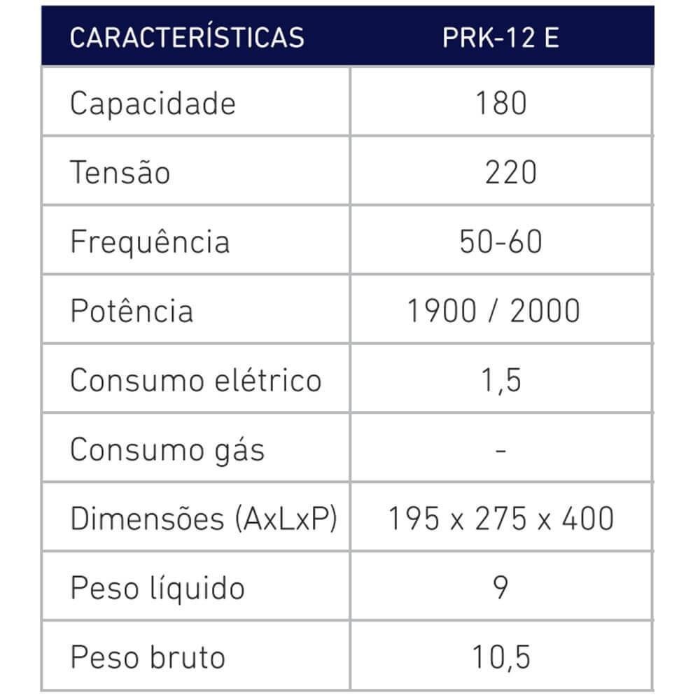 Crepeira Elétrica 12 Cavidades de Palito Progás Prk-12 Style 220v - 3